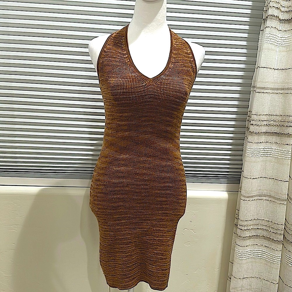 🔵 Wild Fable Knit V-Neck Halter Dress